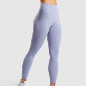 gymshark leggings (lilac/blue)